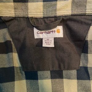 Carhartt ripstop flannel lined jacket